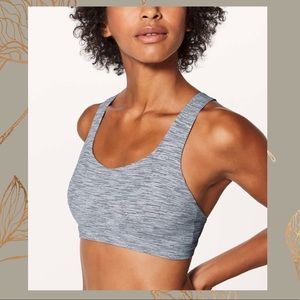 NWOT GRAY LULULEMON FREE TO BE SERENE BRA